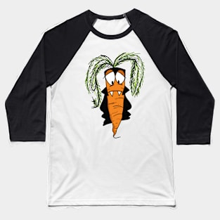 Carrot Vampire Halloween Baseball T-Shirt